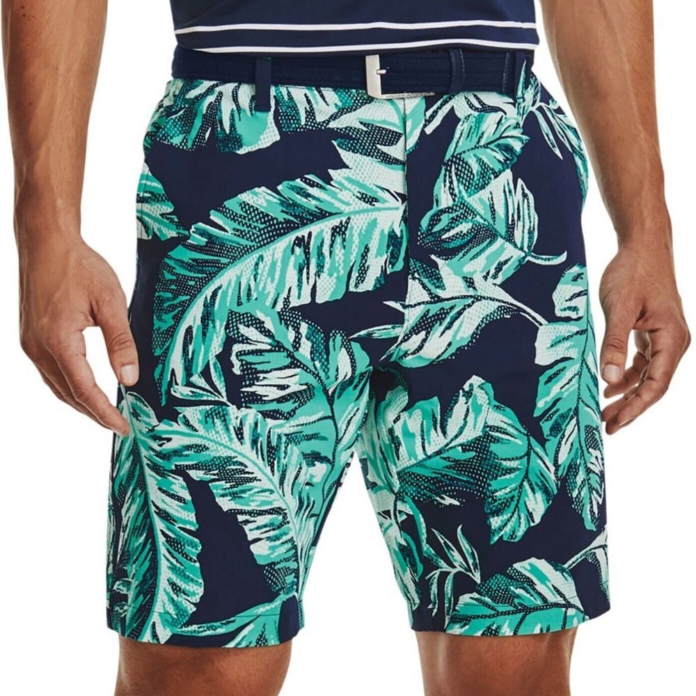 Under Armour Golf Printed Floral Drive Printed Golf Shorts